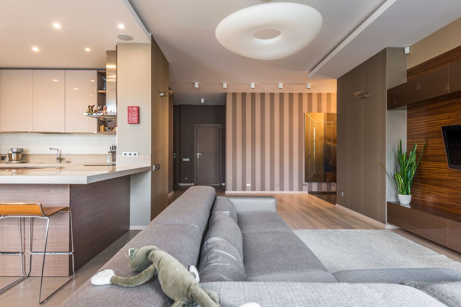 Modern furnished home interior
