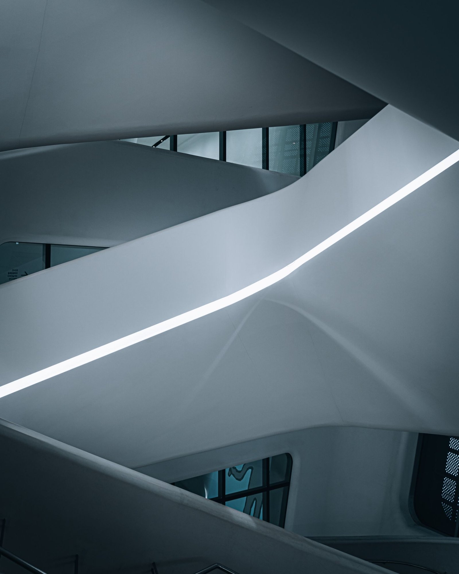 Modern architectural interior detail